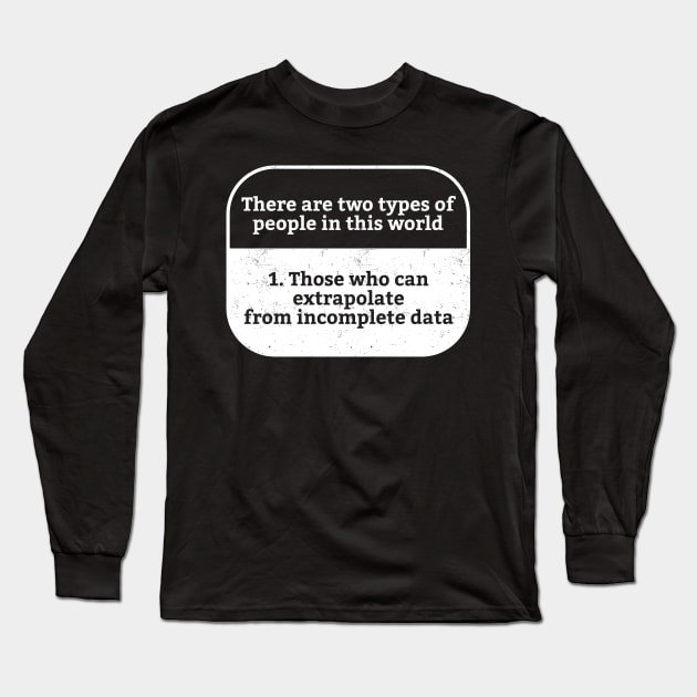 There Are Two Types of People in This World - Programming Long Sleeve T-Shirt by Lumintu Merch